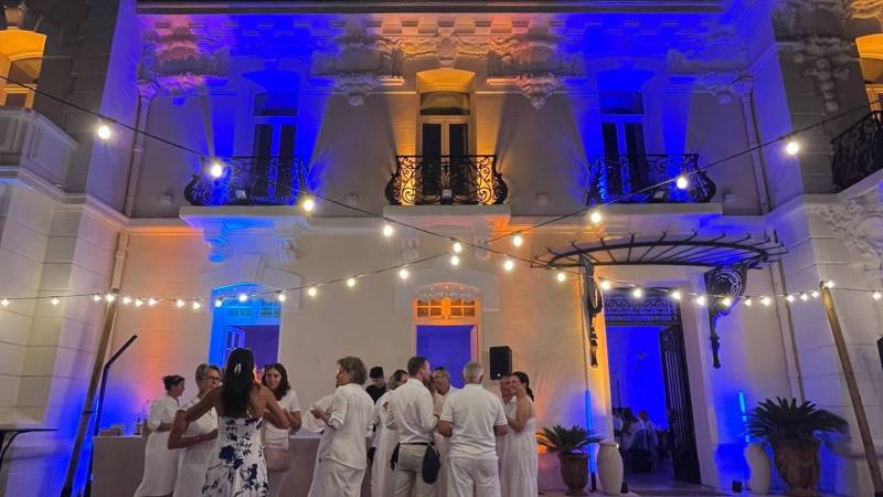 mise en lumière villa gaby - événement professionnel
