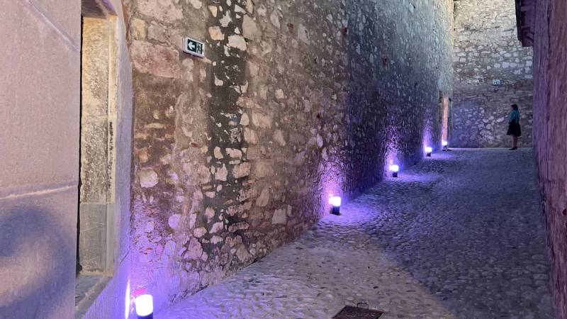 Arrivée de la flamme olympique - citadelle marseille - mise en lumière