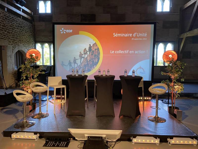 mise en lumière, sonorisation, vidéo - événement professionnel - région PACA