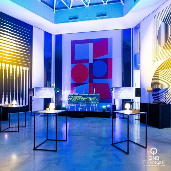 mise en lumière, sonorisation, mobilier - soirée de gala - aix-en-provence