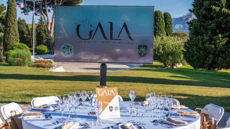 écran tv - soirée de gala marseille